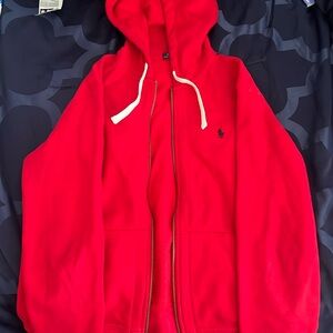 Polo Ralph Lauren — Large — Red & Black Polo Zip jacket